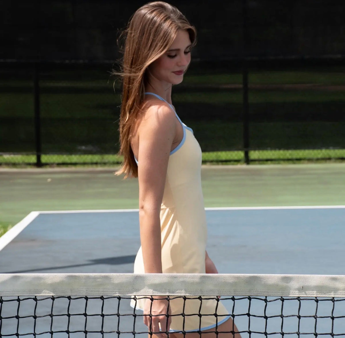 PREORDER | Lulu Mac Athletic Dress – Butter/Light Blue